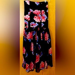 Free people strapless midi-dress